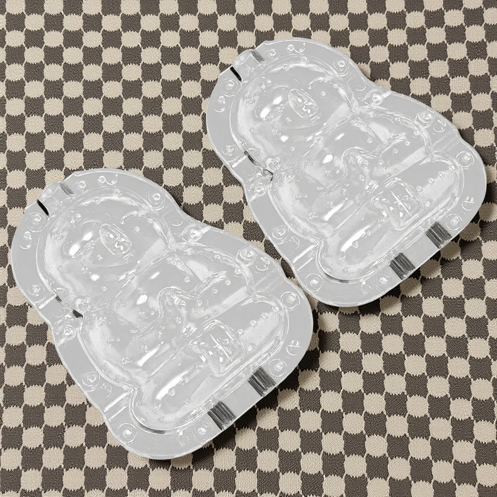 

2pcs Buddha Shape Fruit Mold Transparent Pc Material Diy Growing Ginseng Melon Shaping Tool For Garden Supply Small Plant