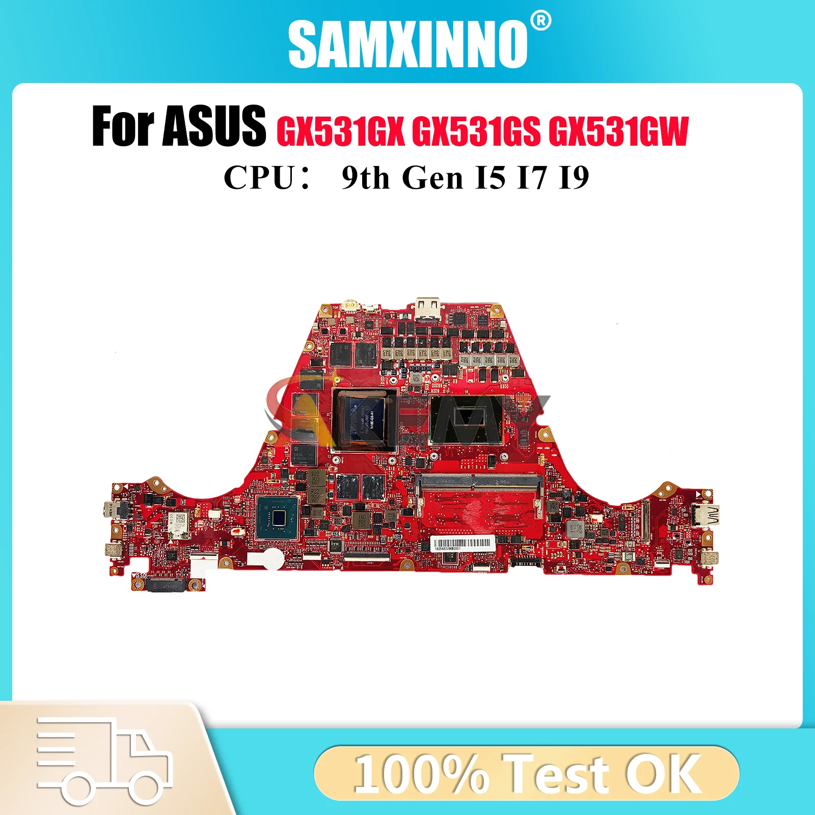

GX531GX Материнская плата для ноутбука ASUS ROG Zephyrus GX531GS GX531GX GX531GM GX531G GX531GW GX531GV Материнская плата I5 I7 I9 Процессоры ОК