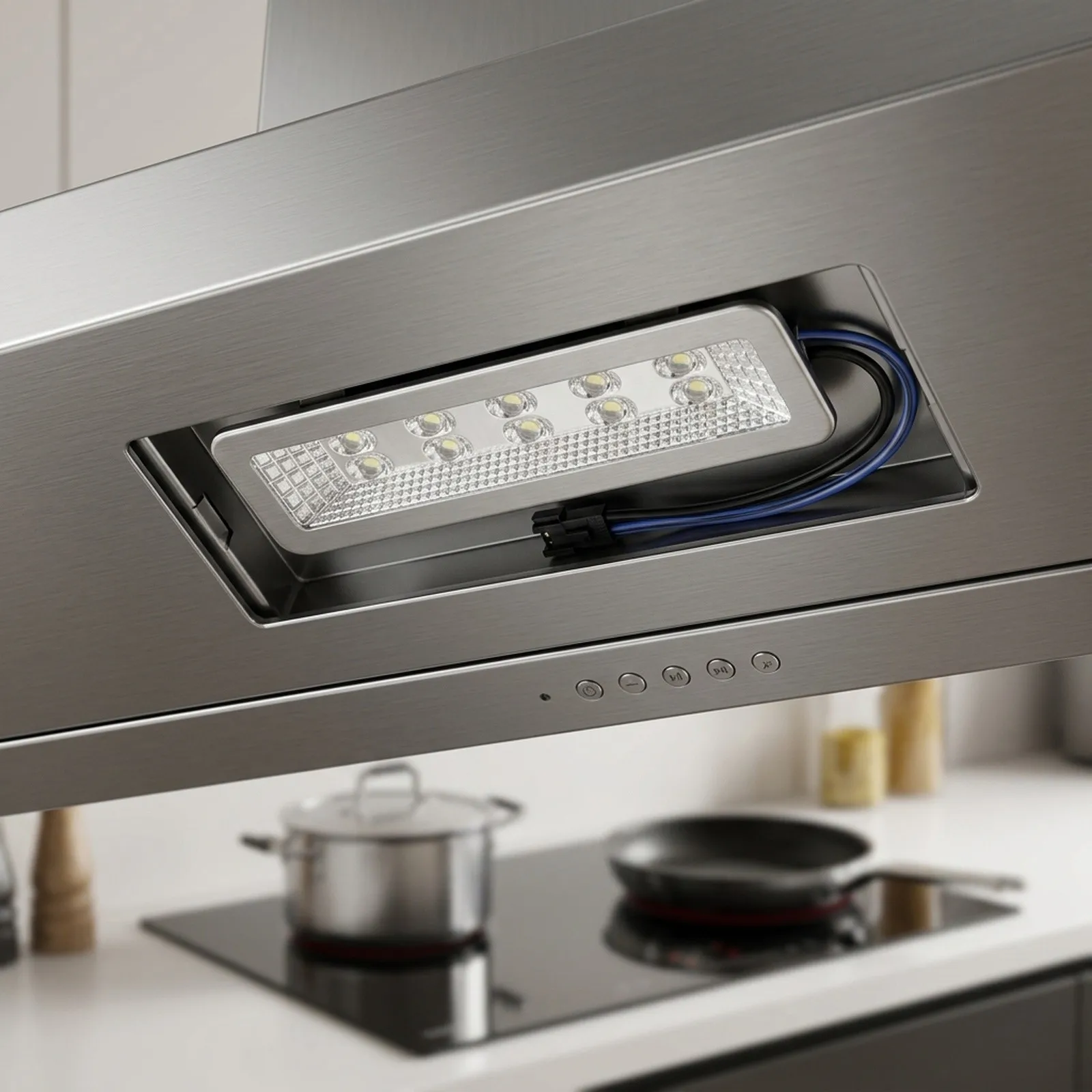 For Cooking Areas Square LED Panel High Efficiency Range Hood Lighting Energy Efficient Light Low Power Consumption