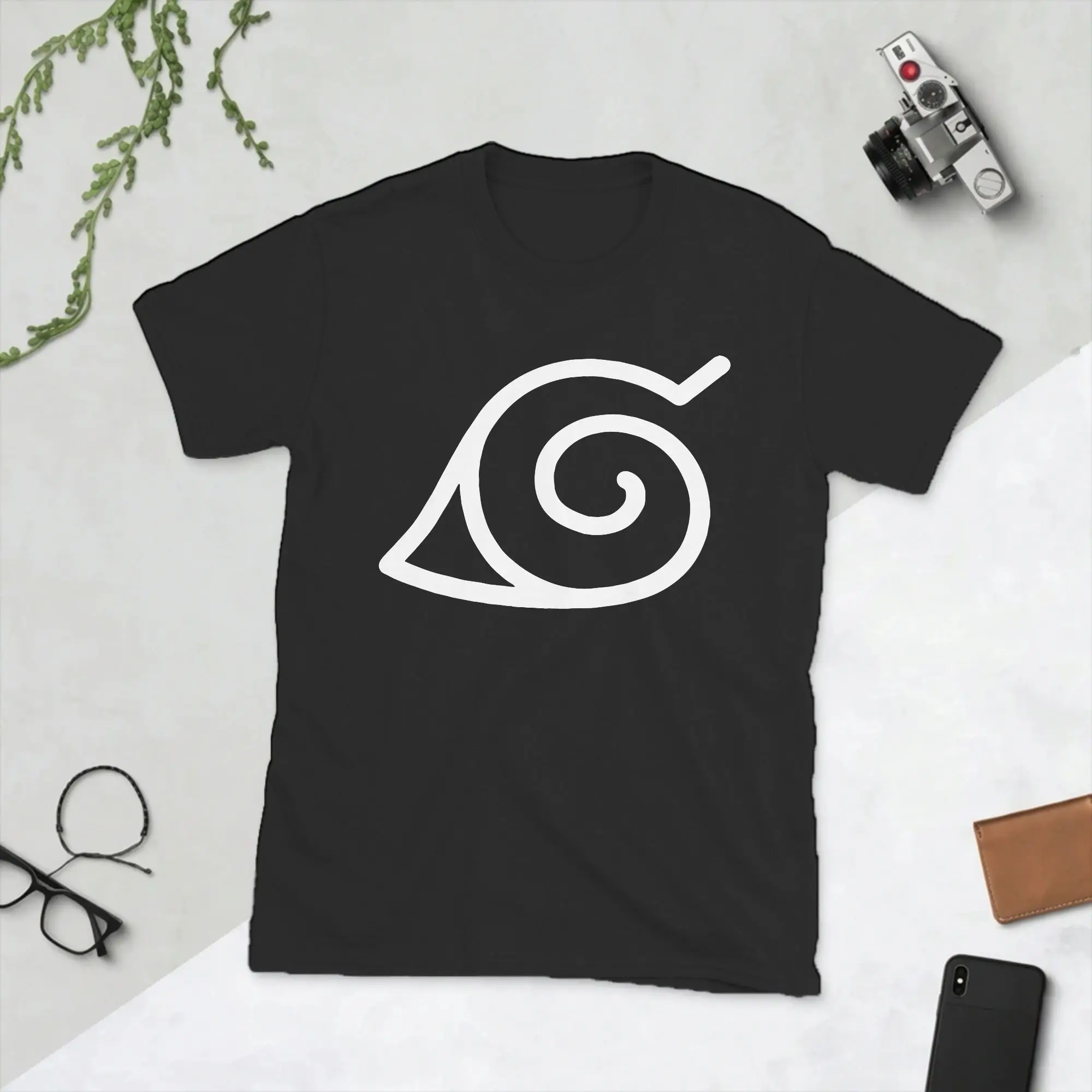 Naruto Men T Shirt Shinobi Akatsuki Kakashi Sasuke Itachi Manga Symbol Tee Shirt Short Sleeve Round Neck T-Shirts Cotton Tops