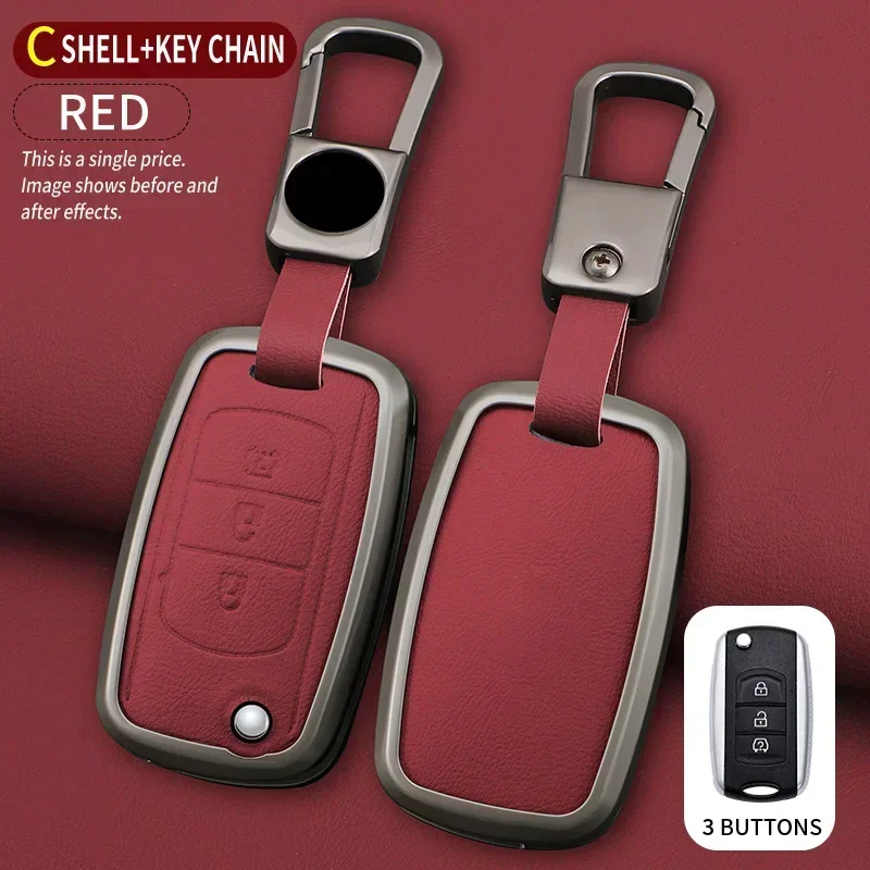 

Silicone Car Key Cover Case Para Dongfeng 580, F507, DFSK Glory 580, Dobrável Shell Remoto Car Key Shell, Car Styling Acessórios