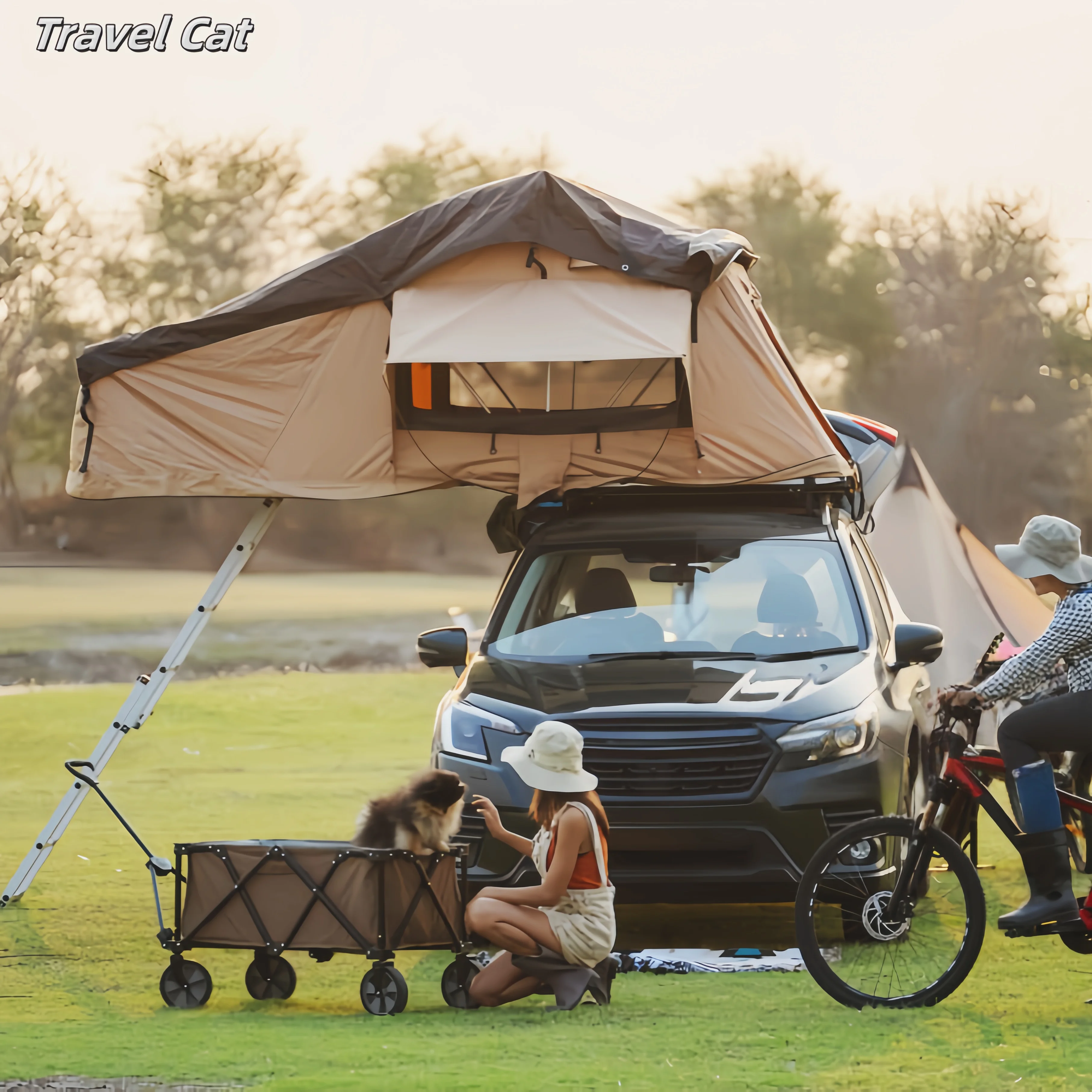 Personalized Customization Rooftop Tent Outdoor Camper Car 4X4 Roof Tent Soft Shell RTT Car Roof Top Tent,Custom
