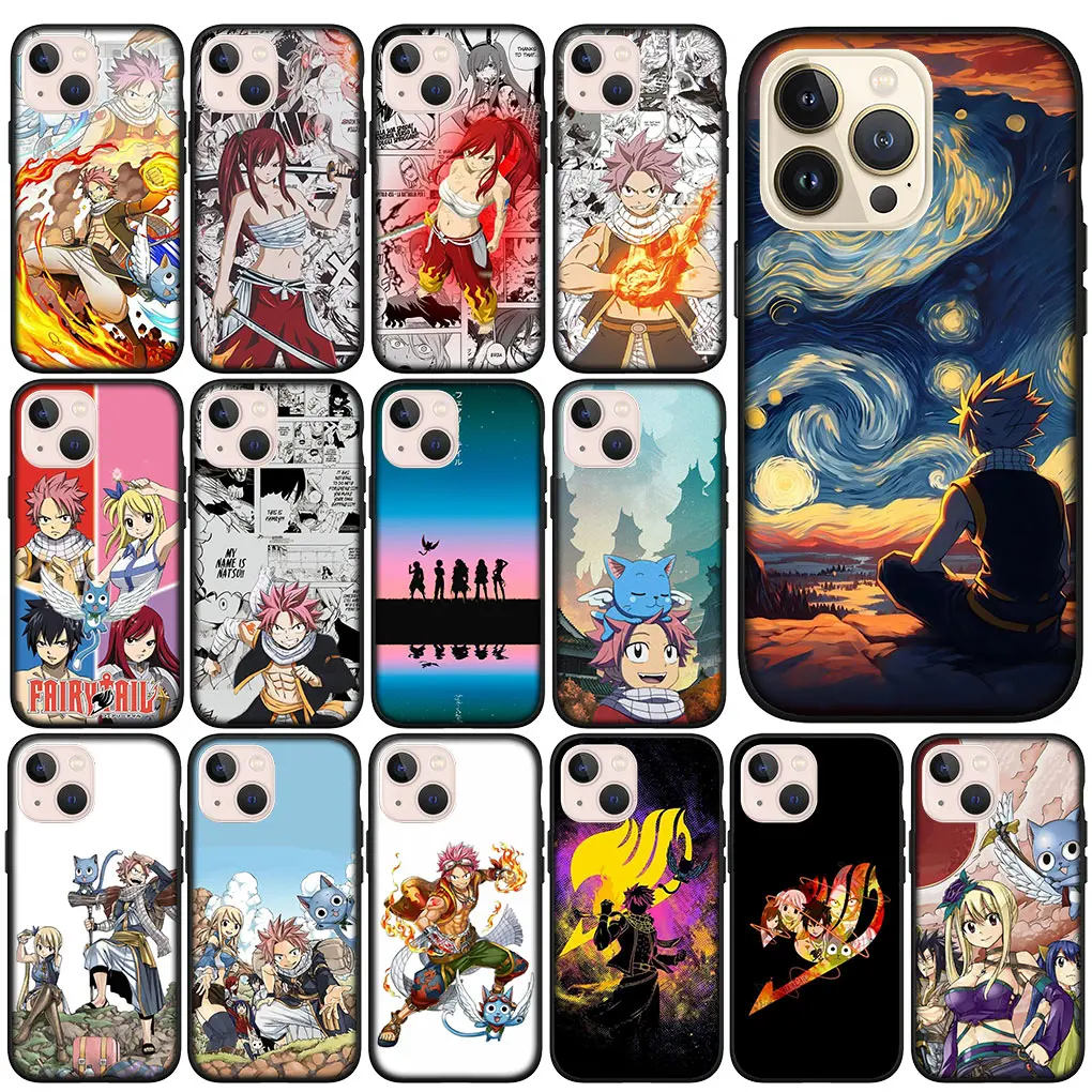 Fairys Tail Etherious Natsu Dragneel Phone Cover for Apple iPhone 15 14 Plus 13 12 Mini Pro Max XR + 13Pro 14+ 15+ Soft Case