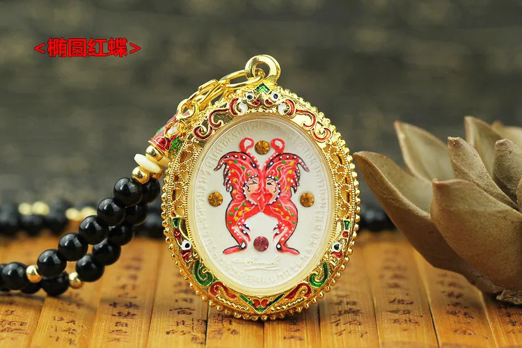 GOOD Asia Thailand temple Goddess of love butterfly Buddha figure  Effective Amulet Bring good luck Marriage love
