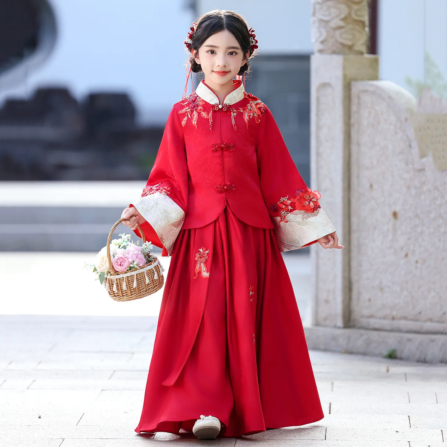 

Girls Party Dresses Sequined Embroidery Gala Prom Gown Children Kids Formal Events Costume Birthday Princess New Year Clothes