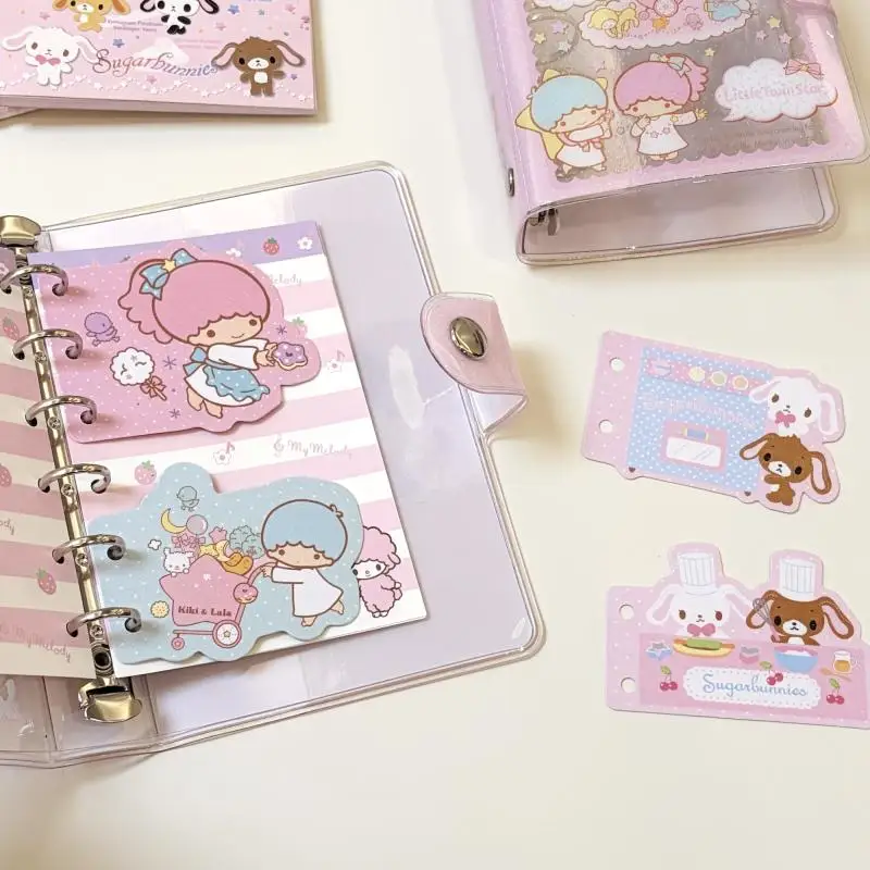 Cartoon Shirousa Flash Sand Pagination Cute Anime Rabbit Little Twin Stars Diary Diy Collection Clip A7M5 Universal Friend'sgift