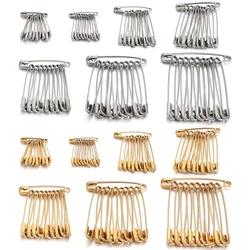 10Pcs Silver Safety Pins DIY Sewing Tools Accessory Stainless Steel Needles Large Safety Pin Small Brooch Apparel Accessories