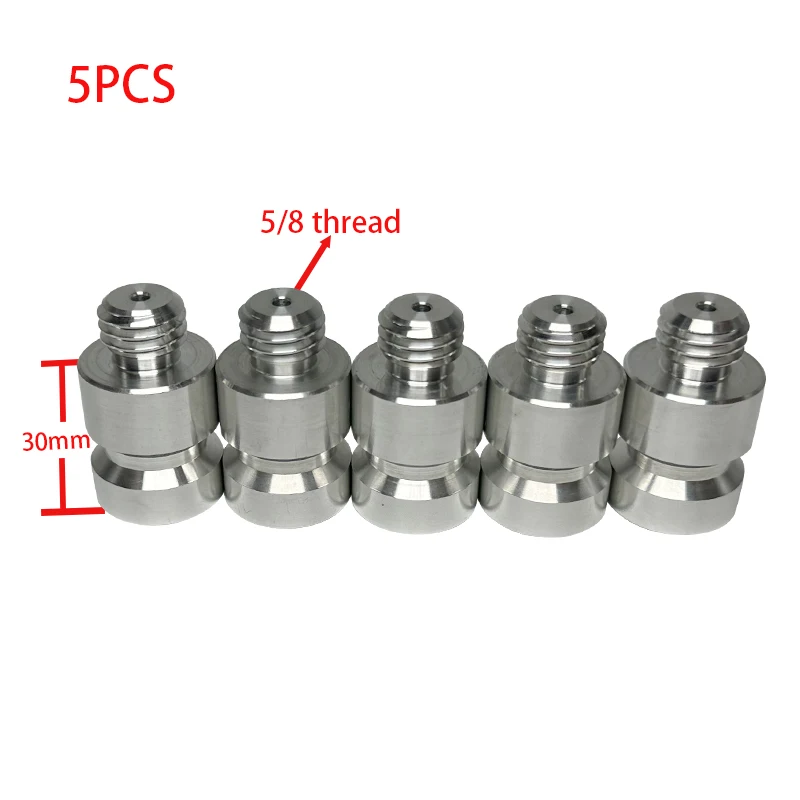 5PCS Aluminum Alloy Prism Adapter 30mm 5/8 x11 Thread  Thread For GPS RTK Prism Connector Carbon Fiber Rod Accessories