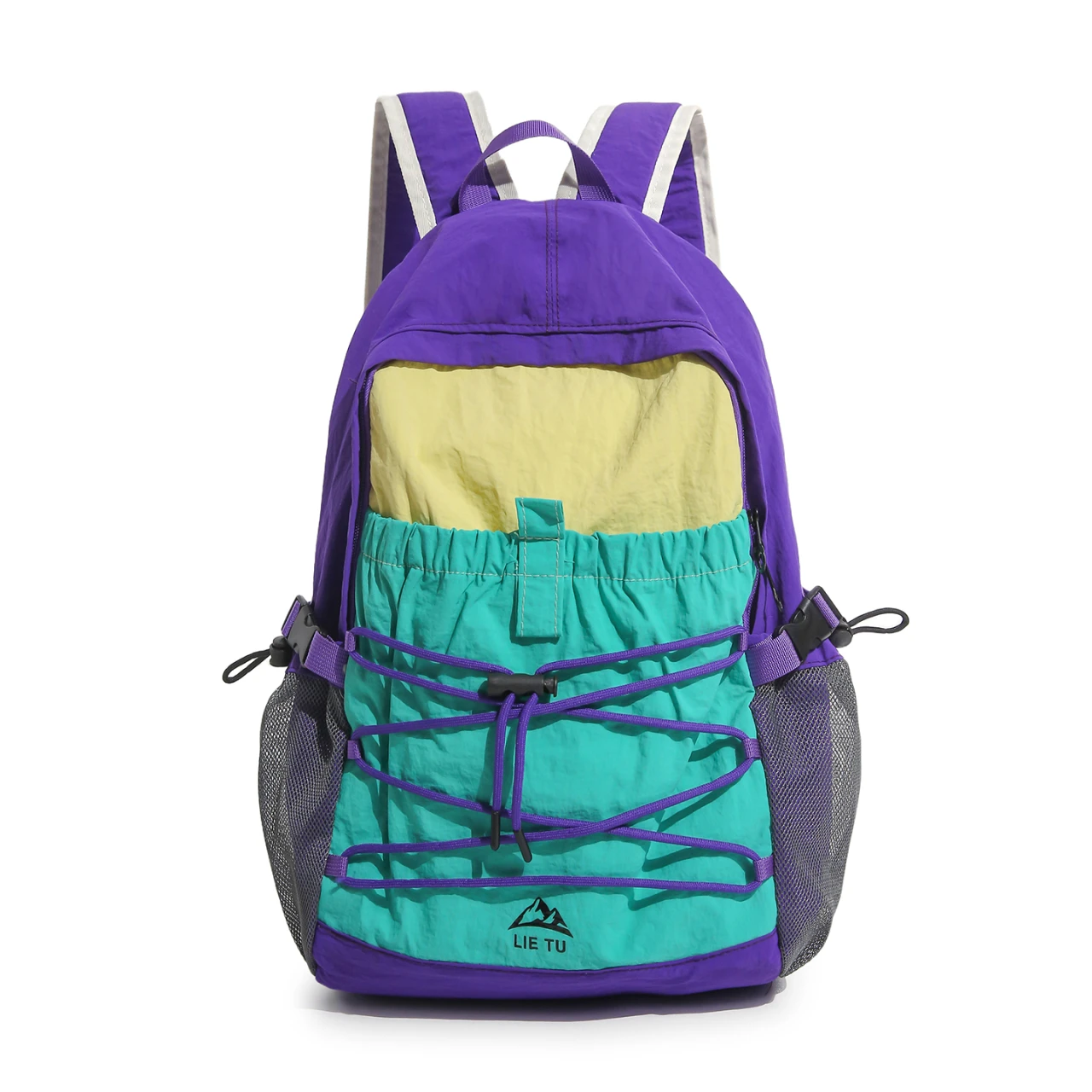 Hot Sale New Oxford Criss-cross Outdoor Hiking School Bag Lightweight Travel Daypack Drawstring Sports Camping Climbing Rucksack