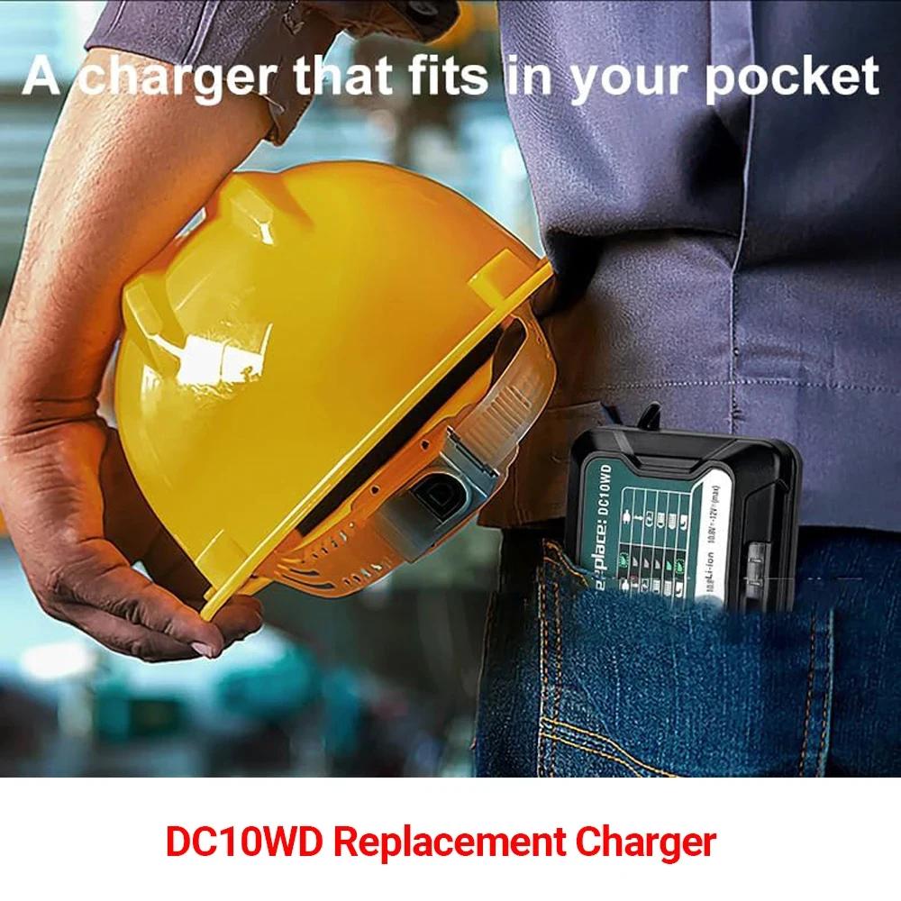 استبدال DC10WD بطارية ليثيوم شاحن سريع لماكيتا DC10SB DC10WC BL1015 BL1016 BL1015 BL1021B BL1041B 10.8 فولت -12 فولت