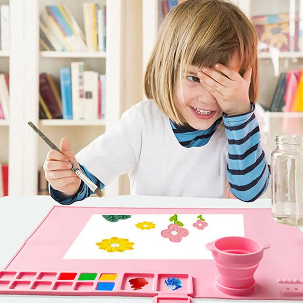 Calor resistente Silicone Craft Mat, Resina Project Workspace Mat para artistas e crianças