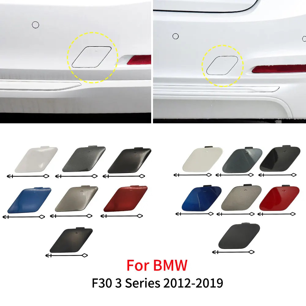 For BMW F30  Car Rear Bumper Tow Hook Cover Cap Black White For BMW 3 Series 318 320 323    330 335 51127312748 51127384417