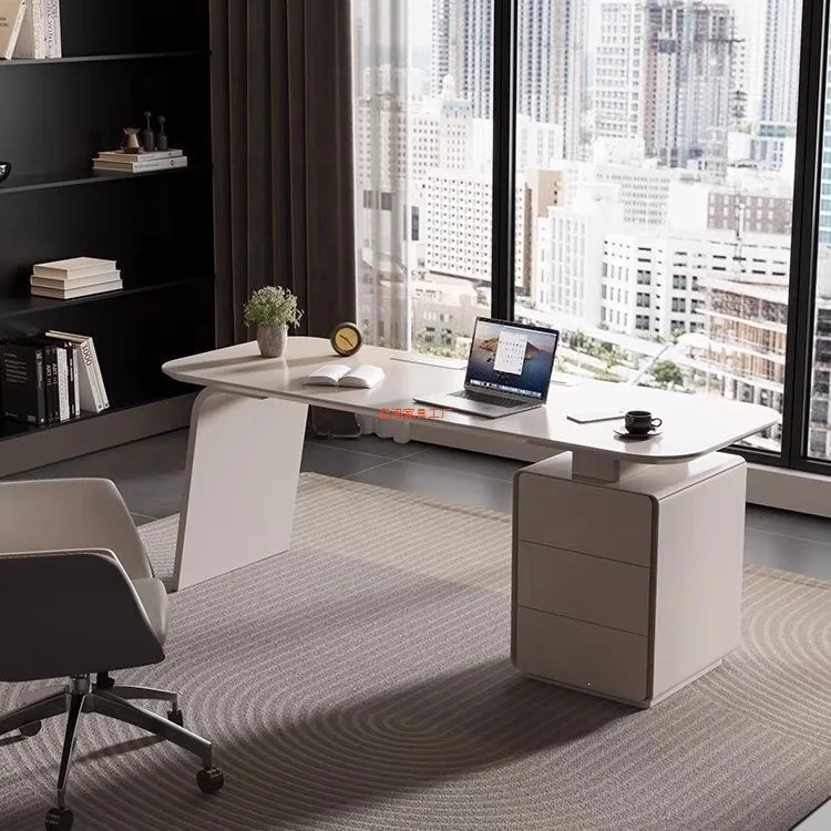 Painted Desk White Desk Medical Beauty Consultation Table Simple Modern Boss Table Beauty Salon Desk Computer Table