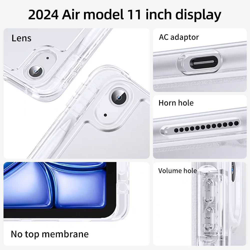 2025 Nuovo per Ipad Air 7th Generation Custodia per IPad A16 11th 10th 10.2 "Mini7 Air6/5/4 Pro 12.9 11 13 M3 M4 M2 Cover astuccio