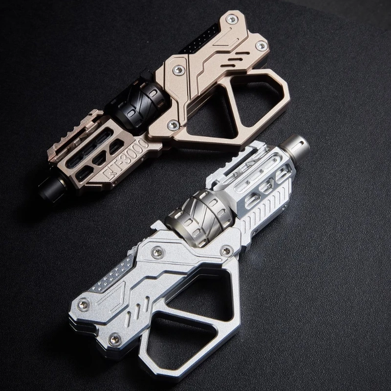 Qingtian 3000EDC Mecânico Metal Fingertip Giroscópio Metal Magnético Push Card Descompressão Brinquedo de Mesa Presente