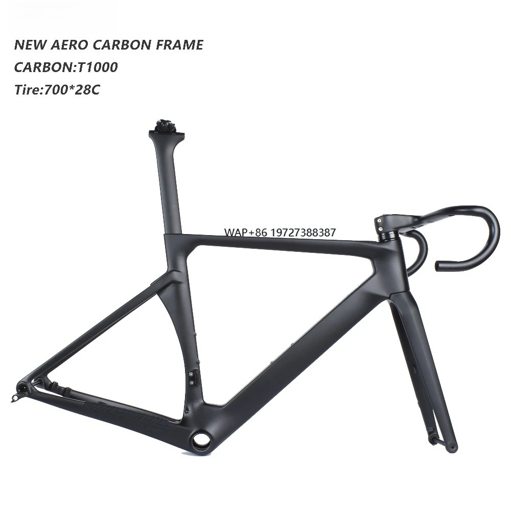 

WH06 T1000 Di2 Derailleur 700c Aero BB86 Carbon Fiber Road Bike Frame 100*12mm 142*12mm Disc Brake Ultra Light Frameset