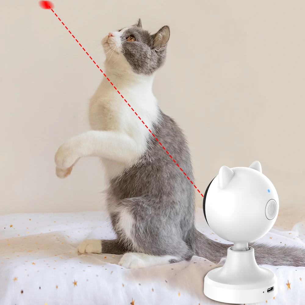 Fully Automatic Laser Cat Toy Indoor Intelligent Cat Teasing Laser Cat Toy Suitable for Cats and Dogs