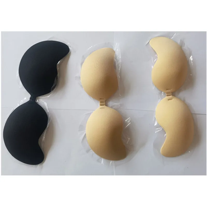 

Hot Selling Breathable Push Up Strapless Sticky Mango Shape Cup Silicone Adhesive Bra