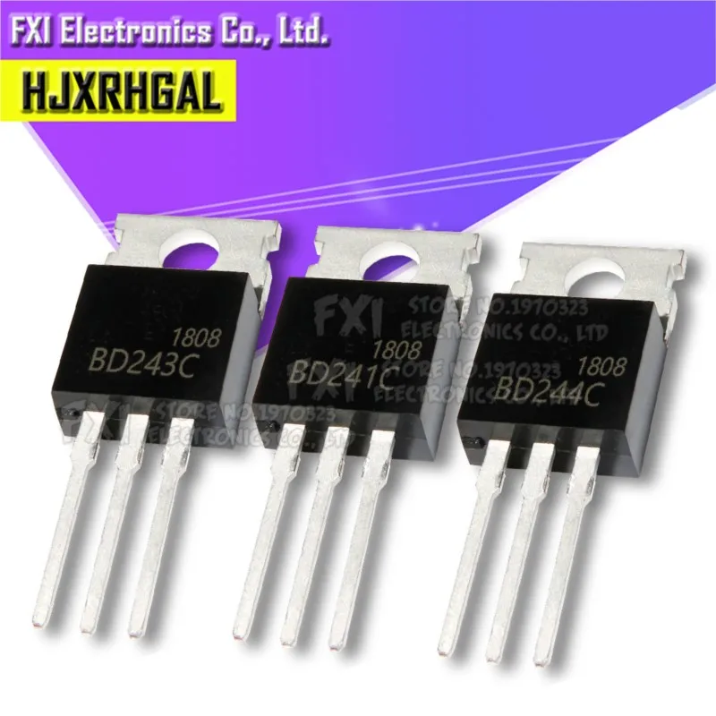 10PCS BDW93C TO-220 BDW93 TO220 Darlington Transistor BD241C BD243C BD244C BD911 BD912 BDW94C BDX33C BDX34C BDX53C BDX54C