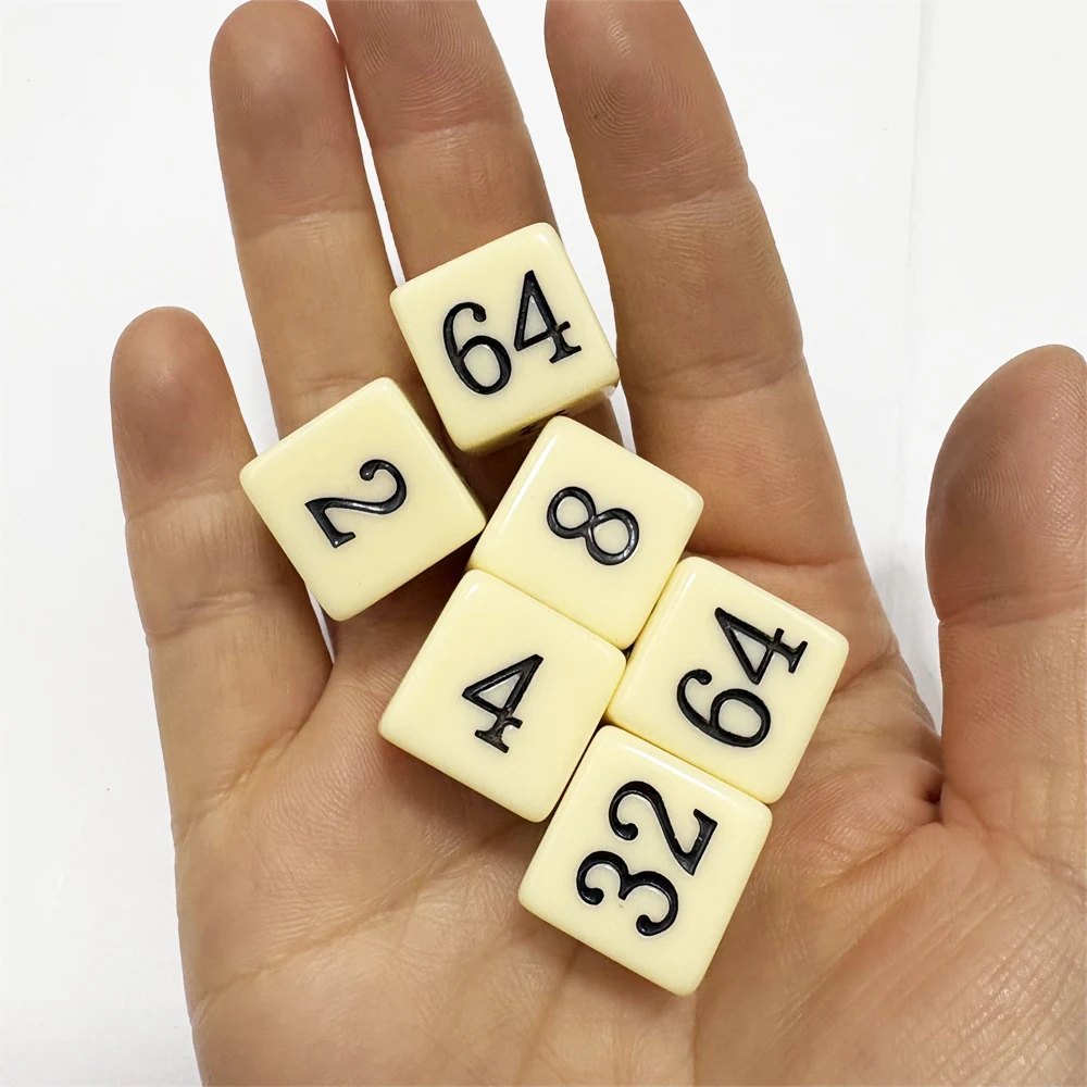 10pcs D6 Multiple Dice For Funny Party Club Pub Board Games For Math Teaching Accessory 15.8mm