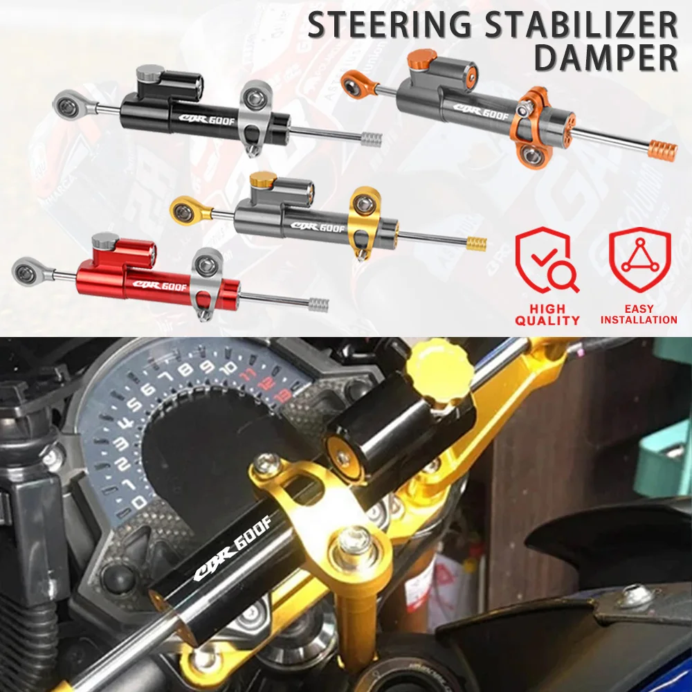 

For Honda CBR600 F CBR600F CBR 600 F CBR 600F 1991-2020 2021 2022 2023 2024 Motorcycle Adjustable Steering Stabilizer Damper