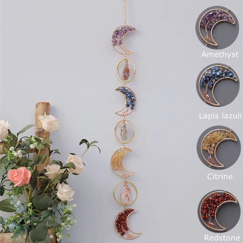 

Real Natural Stones Tree of Life Rare Beauty Gemstone Quartz Amethyst Amazonite Rock Healing Crystal Home Decoration Accessories