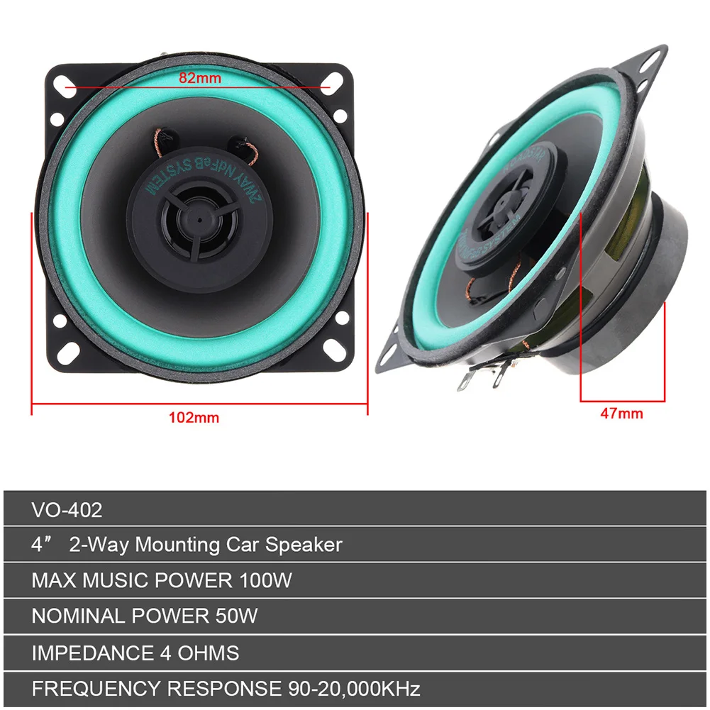 4 Inch Car Audio Speakers 6