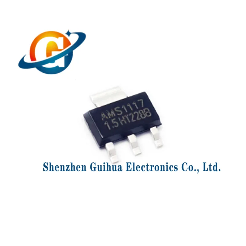 20pcs original AMS1117-3.3/1.2/1.5/1.8/2.5/5.0V/ADJ SOT-223 stabilized power supply chip