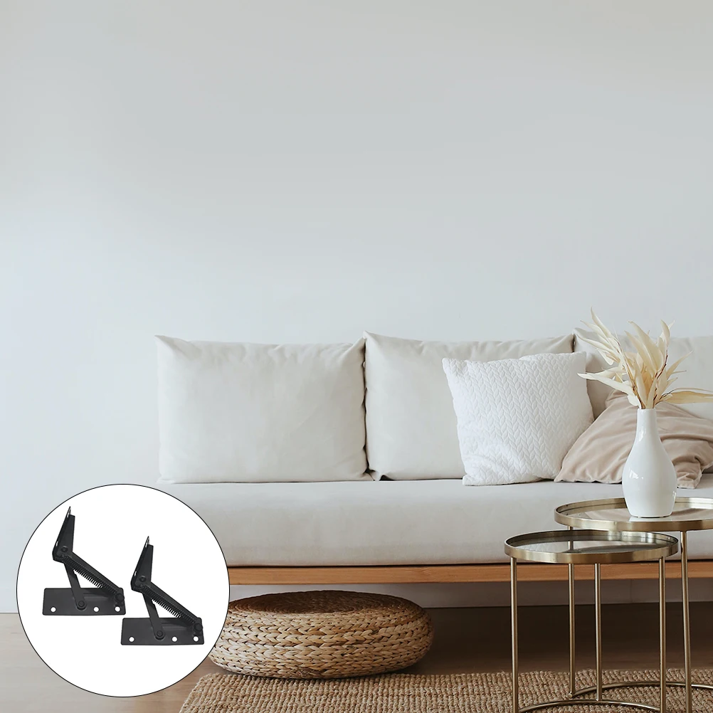

2pcs Steel Sofa Storage Accessory Box Durable Strong Sofa Spring Triangular Hinge Storage Triangular Spring Hinge Accessory