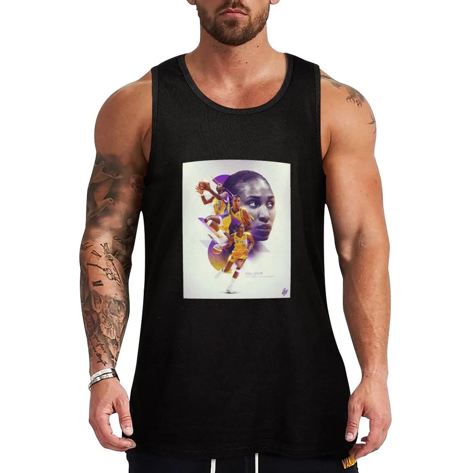 

Lisa Leslie Tank Top Lightweight Sports Tank Top Quick Dry Sleeveless Tee