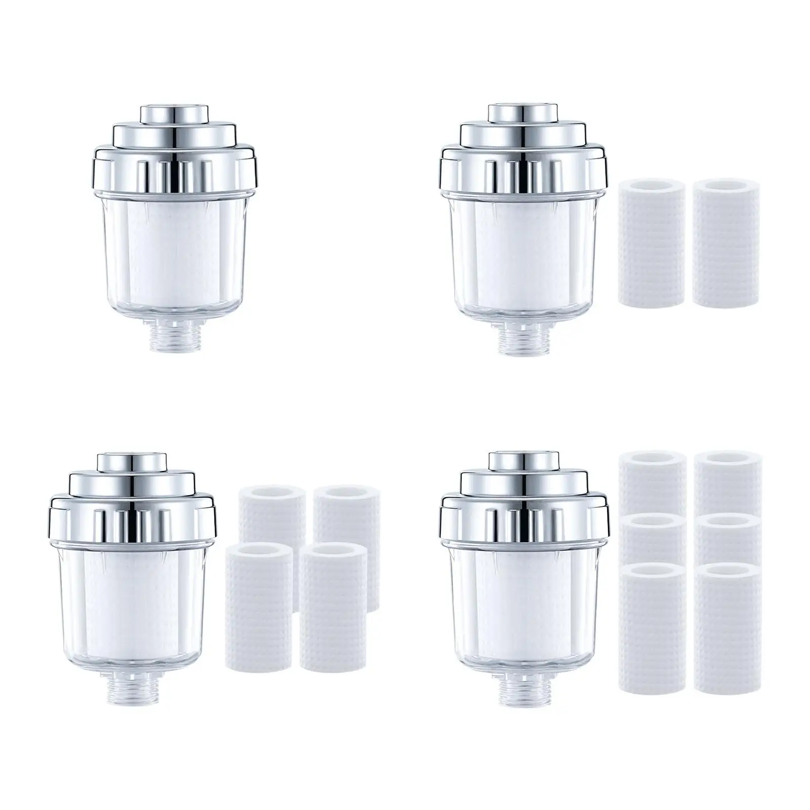 Inline Shower Filter Bath Water Purifier for Kitchen Bathroom Household