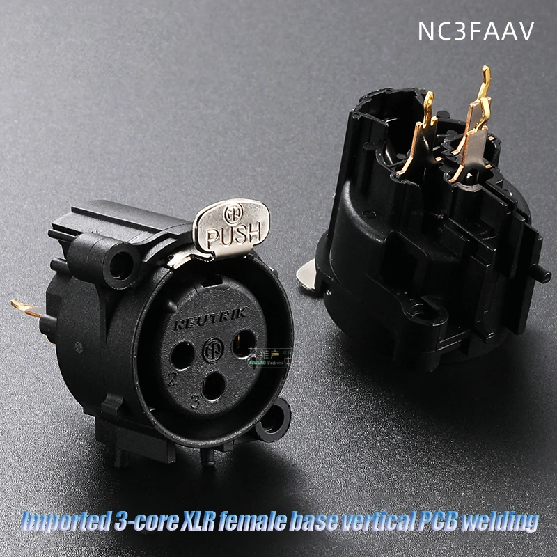 

NC3MAV 3 Core XLR Male Socket NC3FAAV XLR Female Socket Soldered Circuit Board PCB Decoder Amplifier XLR Audio Cable Connector