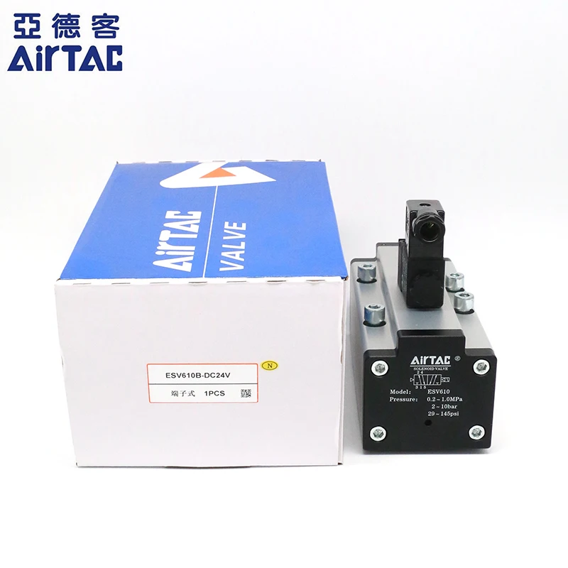 AirTAC ESV Series 5/2 5/3 Position Pneumatic Control Valve with Integrated Exhaust Throttle Aluminum Alloy Valve Body