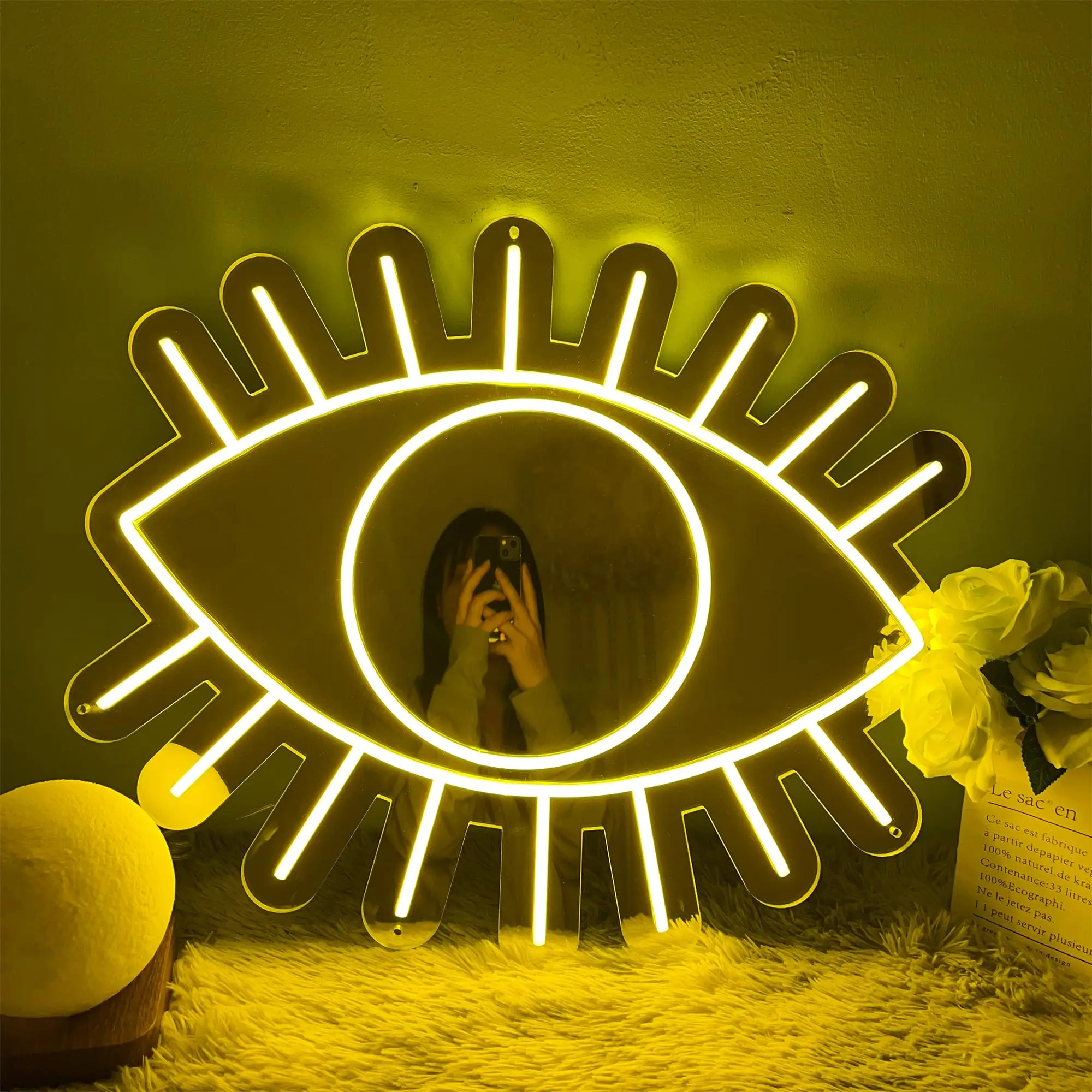 

Personalized glasses LED art neon light for home decoration, studio, tattoo shop, entertainment venue, bedroom, wedding signage