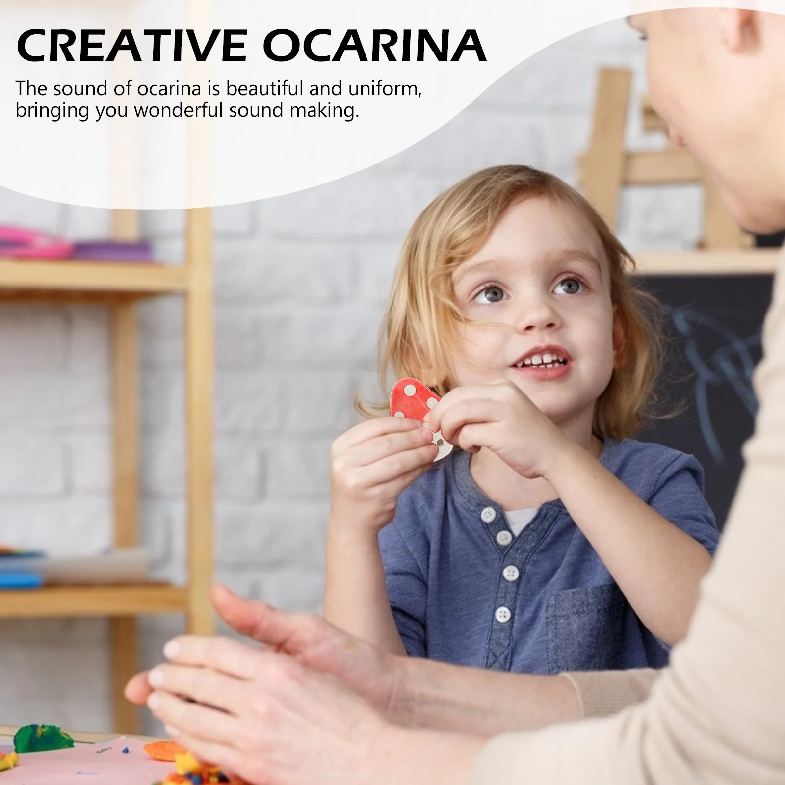 

6 Hole Ocarina for Kids Mushroom Shaped Wind Instrument Beginner Friendly Perfect Size for Childrens Hands Beautiful Sound