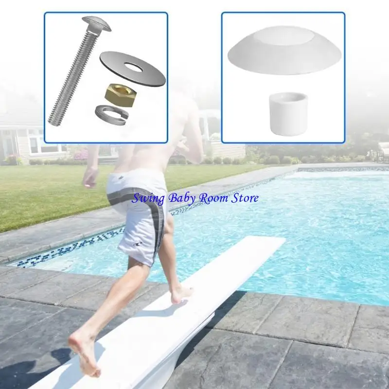 

K1AD Diving Board Mounting Screws for Two Hole Residential Inground Pool Maintenance