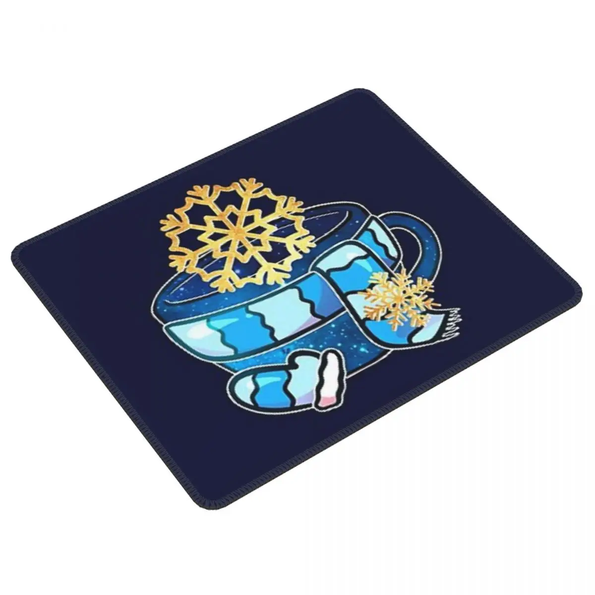 Cozy Snowflake Teacup Mouse Pad Desk Protector Gamer Keyboard Pc Mouse Pad Extended Mice Keyboards Computer