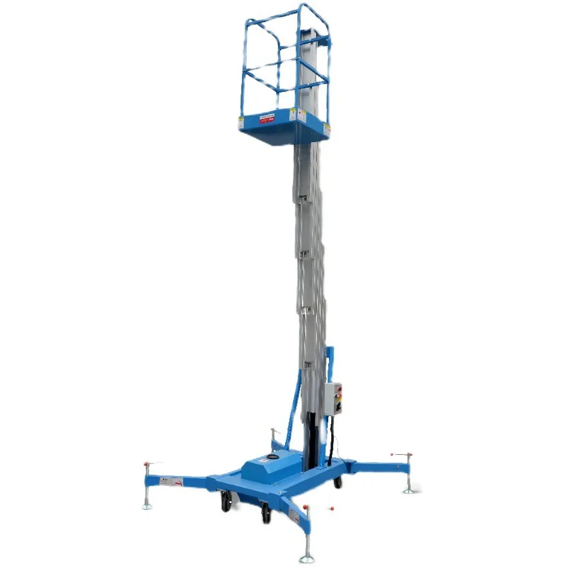 Customized Single and Double Column Aluminum Alloy Aerial Work Vehicle 6-10 Meter Elevator Lifting Platform Mobile Lift Tables