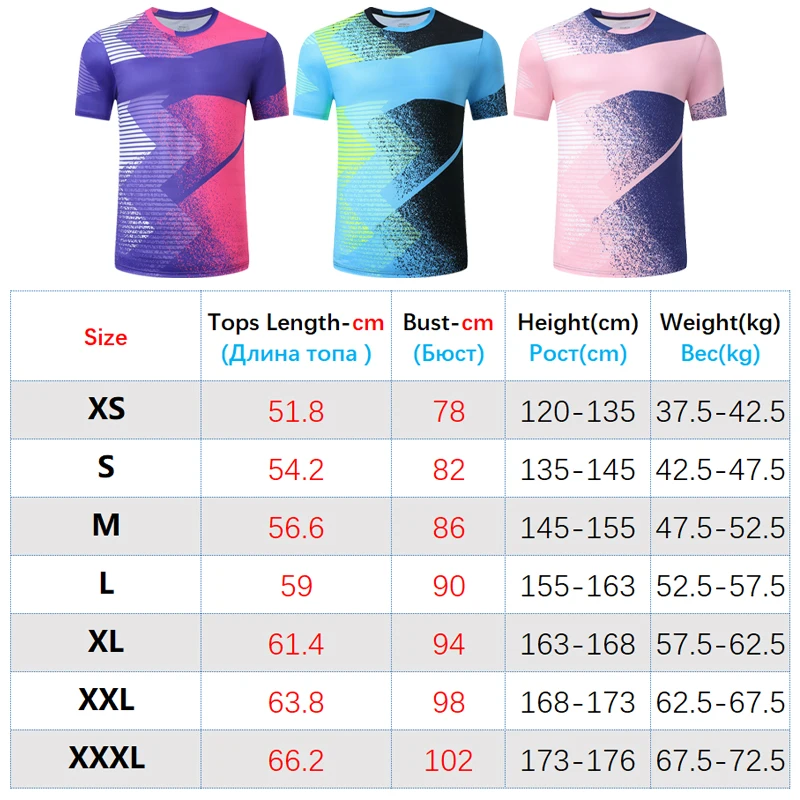 Prints Tennis Women Short Sleeve Quick Dry Lightweight Badminton Polyester Shirts Breathable Ping Pong Jerseys Training T-shirts