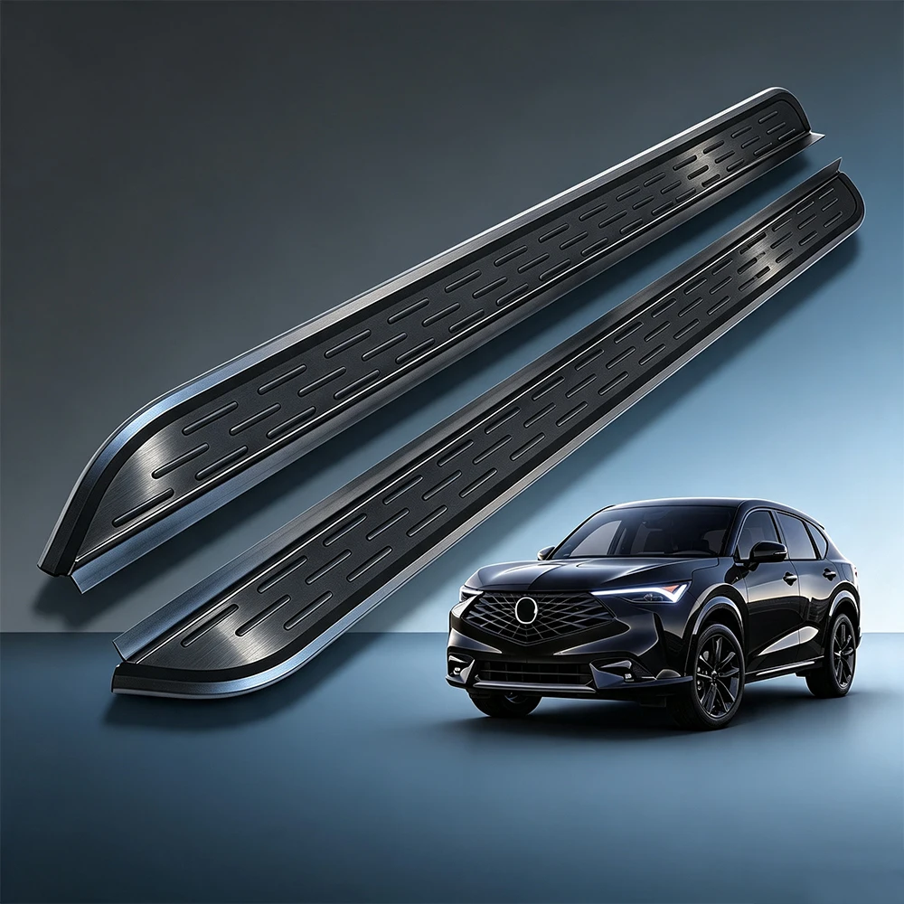 2 Pcs Side Steps Running Boards Fit for DS 7 DS7 Crossover Crossback 2018-2026 Nerf Bars Accessories（with brackets）All black