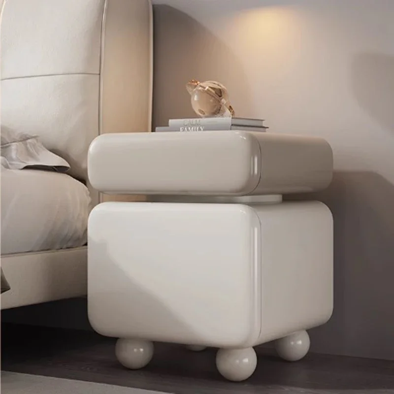 

European White Nightstand Table Minimalist Cute Nordic Bedroom Nightstand Table Modern Wood Mesitas De Noche Home Furniture