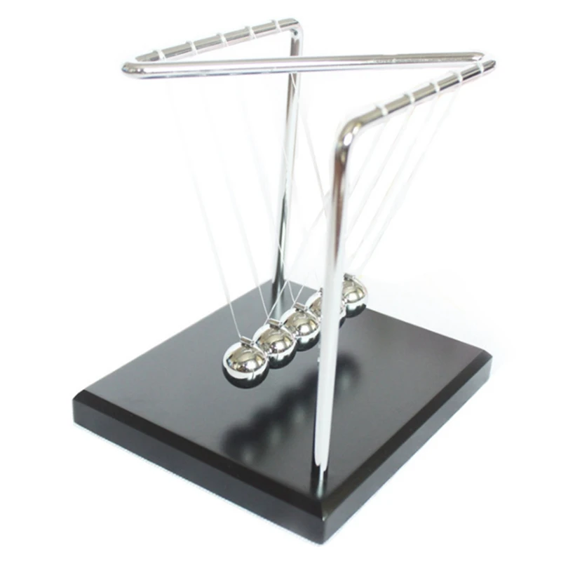 New Newton's Cradle Desk Table Decor Metal Pendulum Ball Newton Ball Physics Science Pendulum Steel Balance Ball For Desktop