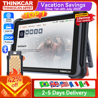 Global Version THINKCAR THINKSCAN 689BT OBD2 Diagnostic Tool DOIP CANFD Bi-directional ECU Coding 34 Resets Lifetime Free Update