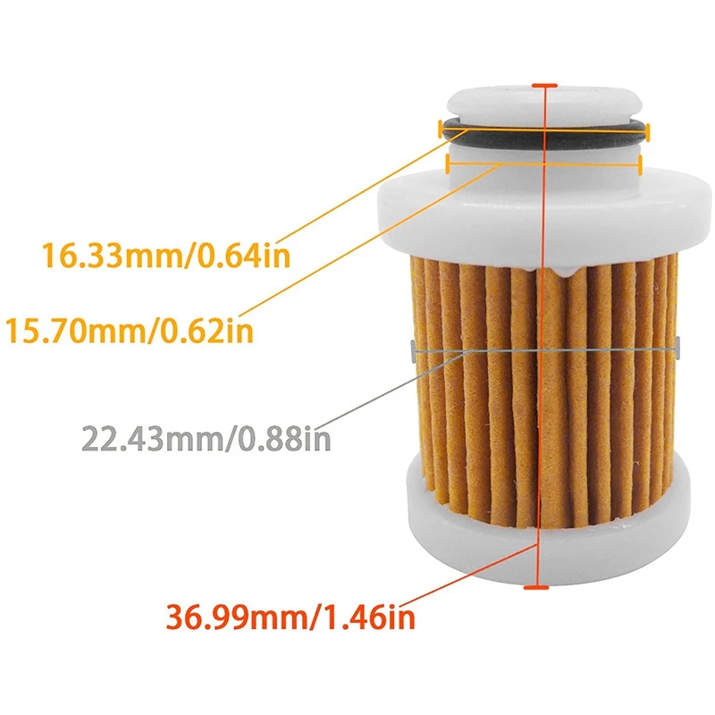 4PCS 6D8-WS24A-00 Fuel Filter For Yamaha F50-F115 Outboard Engine 40-115Hp 30HP-115HP 4-Stroke Filter 6D8-24563-00-00