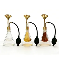 YANDER Perfume essential oil fragrance smelling bottle brass exhibition spa display aroma smell device aroma taste glass botle