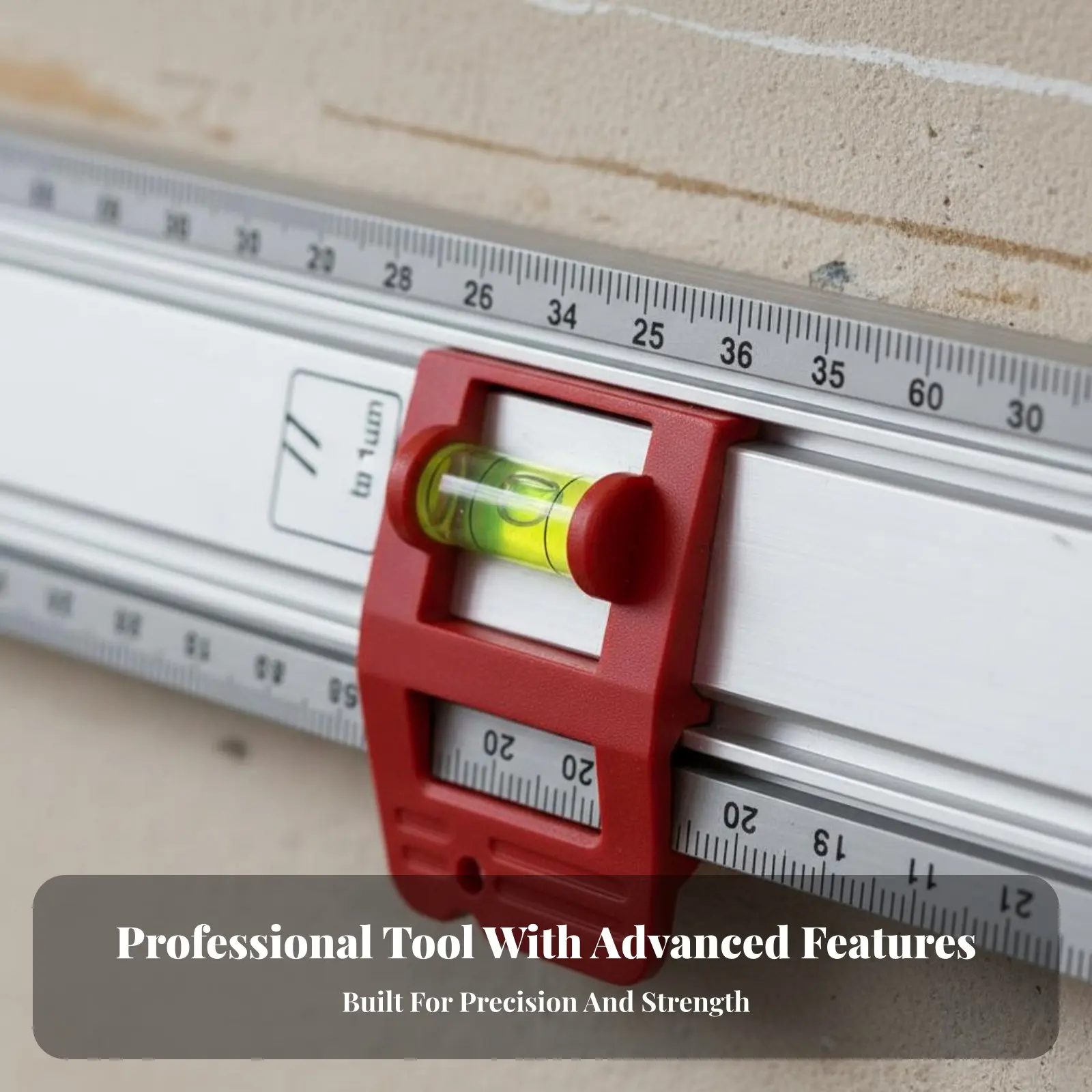Picture Hanging Level Tool Versatile Multifunctional Positioning Ruler Aluminum Straight Border with Level Wear-Resistant