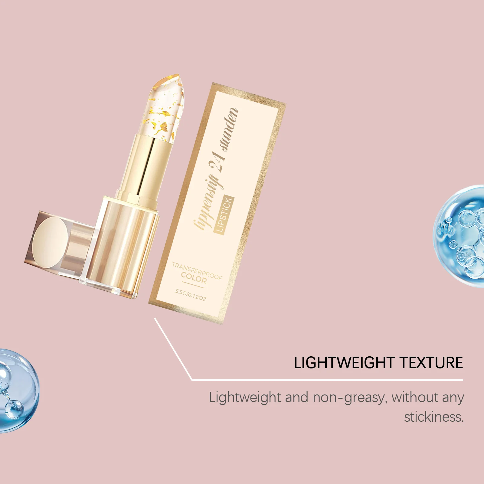 Gold Foil Color Changing Lip Balm 3