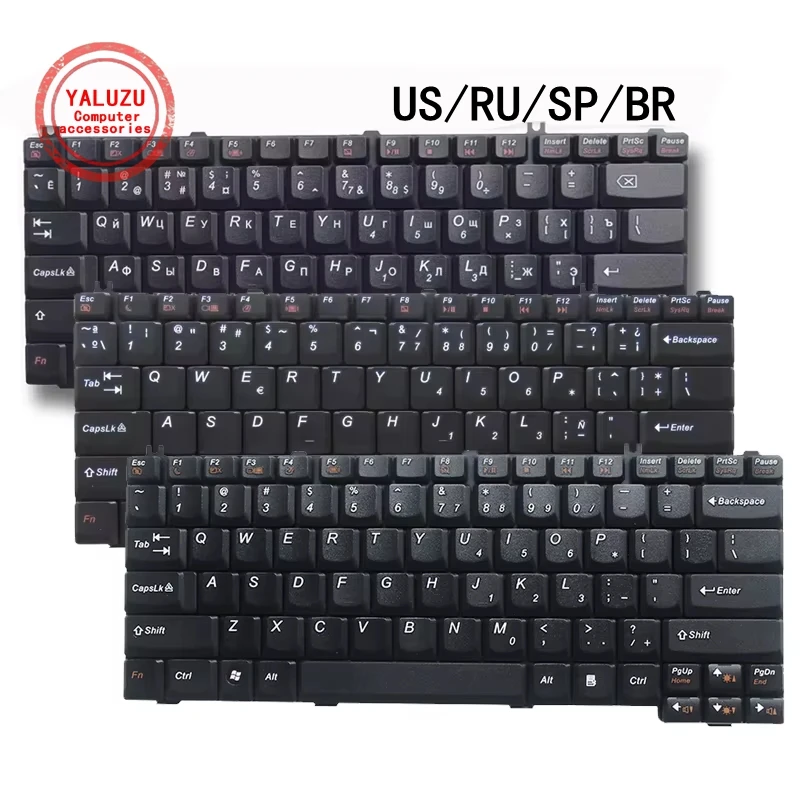 US/RU/SP/BR Laptop Keyboard For Lenovo N100 N200 N220/G N440/A/G V100 V200 V300 V350 V450/G V550A C510/A C640 3000/G 14001 14002