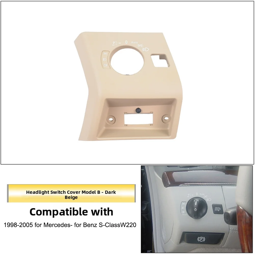 For Left-hand Drive LHD Vehicles Instrument Panel Bezel Headlight Cover Car Restoration Automotive Trim Anti-fade Finish