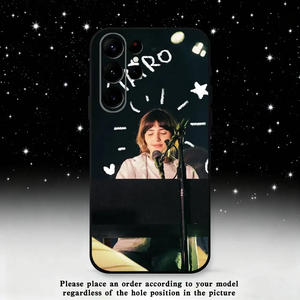 حافظة هاتف Clairo مثيرة لبعض الشخص لهاتف سامسونج S25، S24 Ultra، S20، S30 plus، S22 plus، S23، S30 Ultra 5G غلاف أسود من السيليكون #6